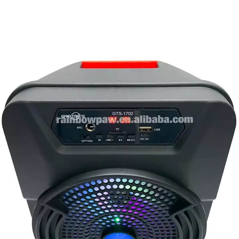 Wireless Portable Outdoor Speaker 8 Inch with Wired Microphone