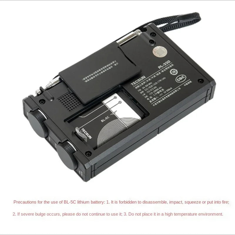 NNEOBA All-Band Portable Radio Black