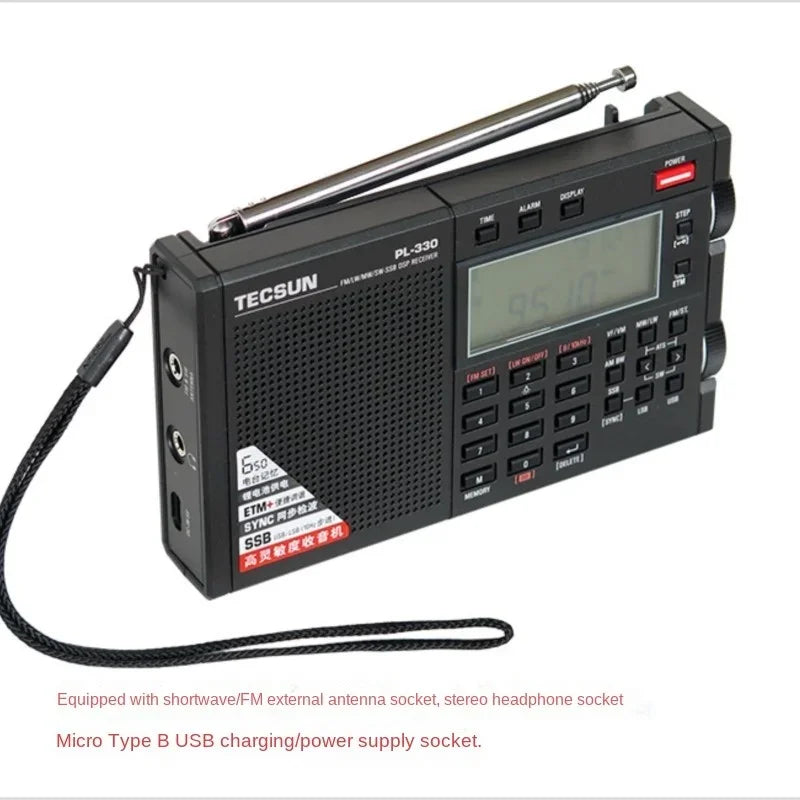NNEOBA All-Band Portable Radio Black