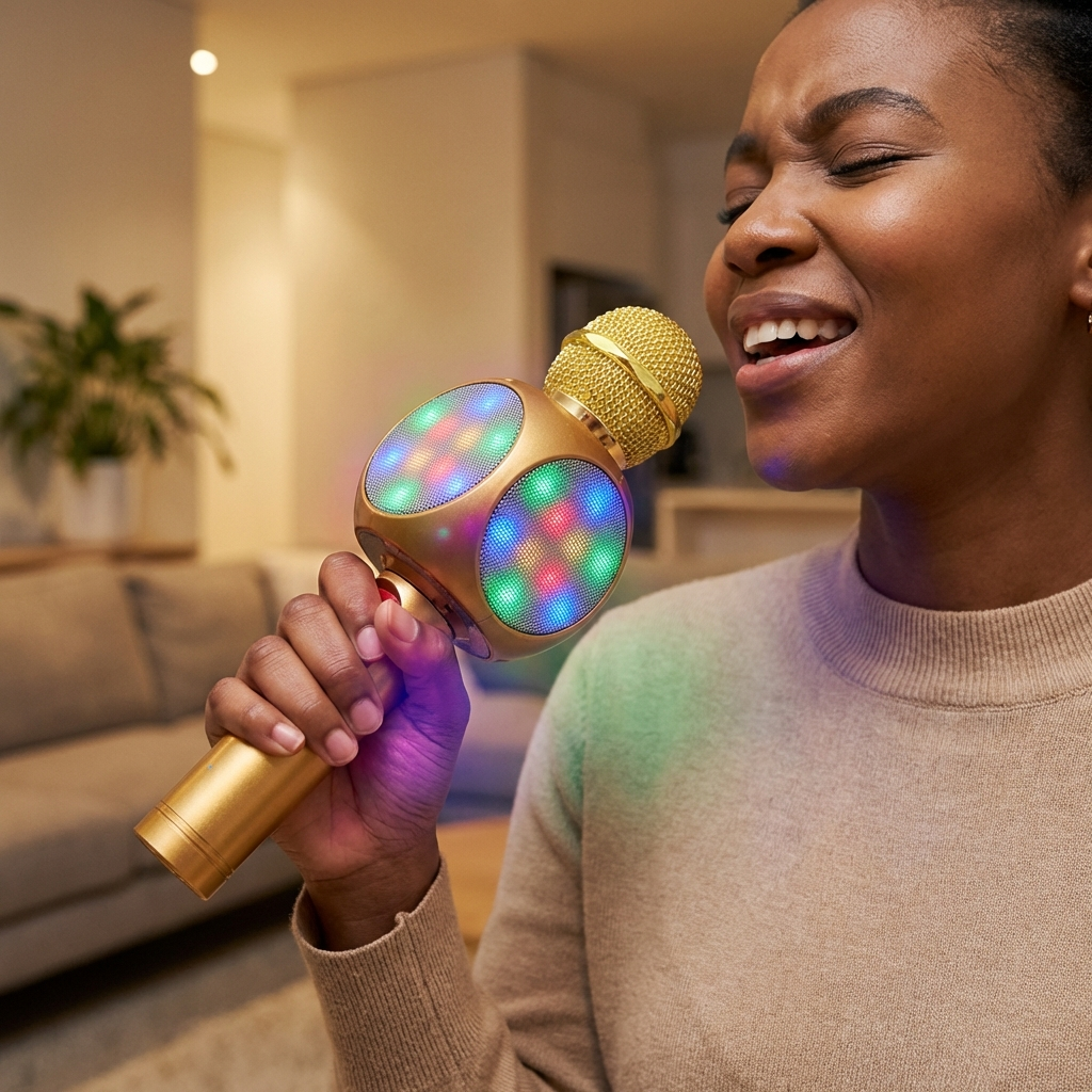 Wireless Karaoke Microphone with Speaker
