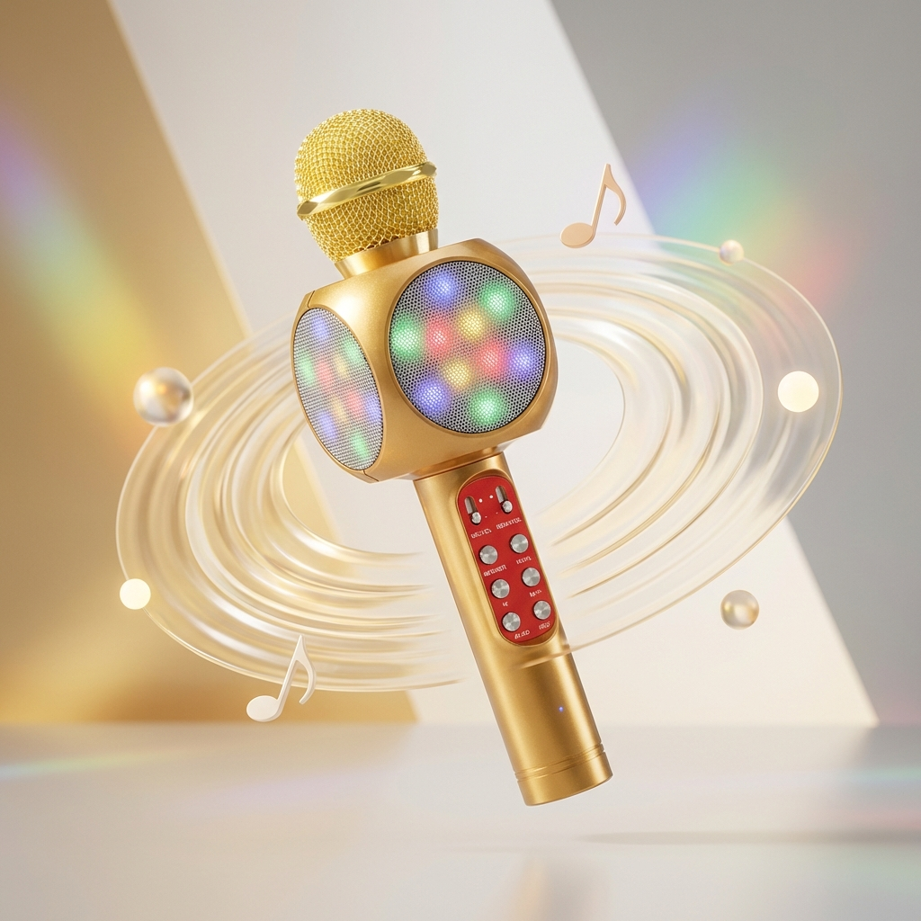 Wireless Karaoke Microphone with Speaker